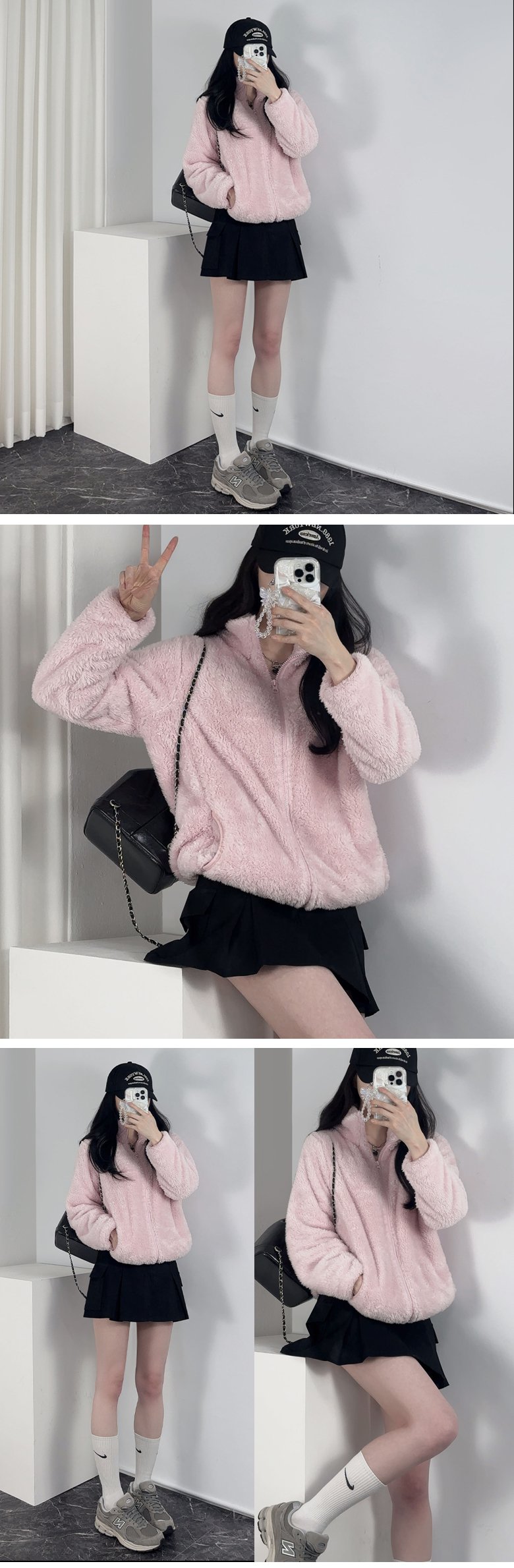 *6COL*남여공용,L-XL* 몽실몽실 구름핏 솜사탕 후리스 집업 (남여공용) 상세 이미지 11